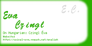 eva czingl business card