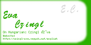 eva czingl business card